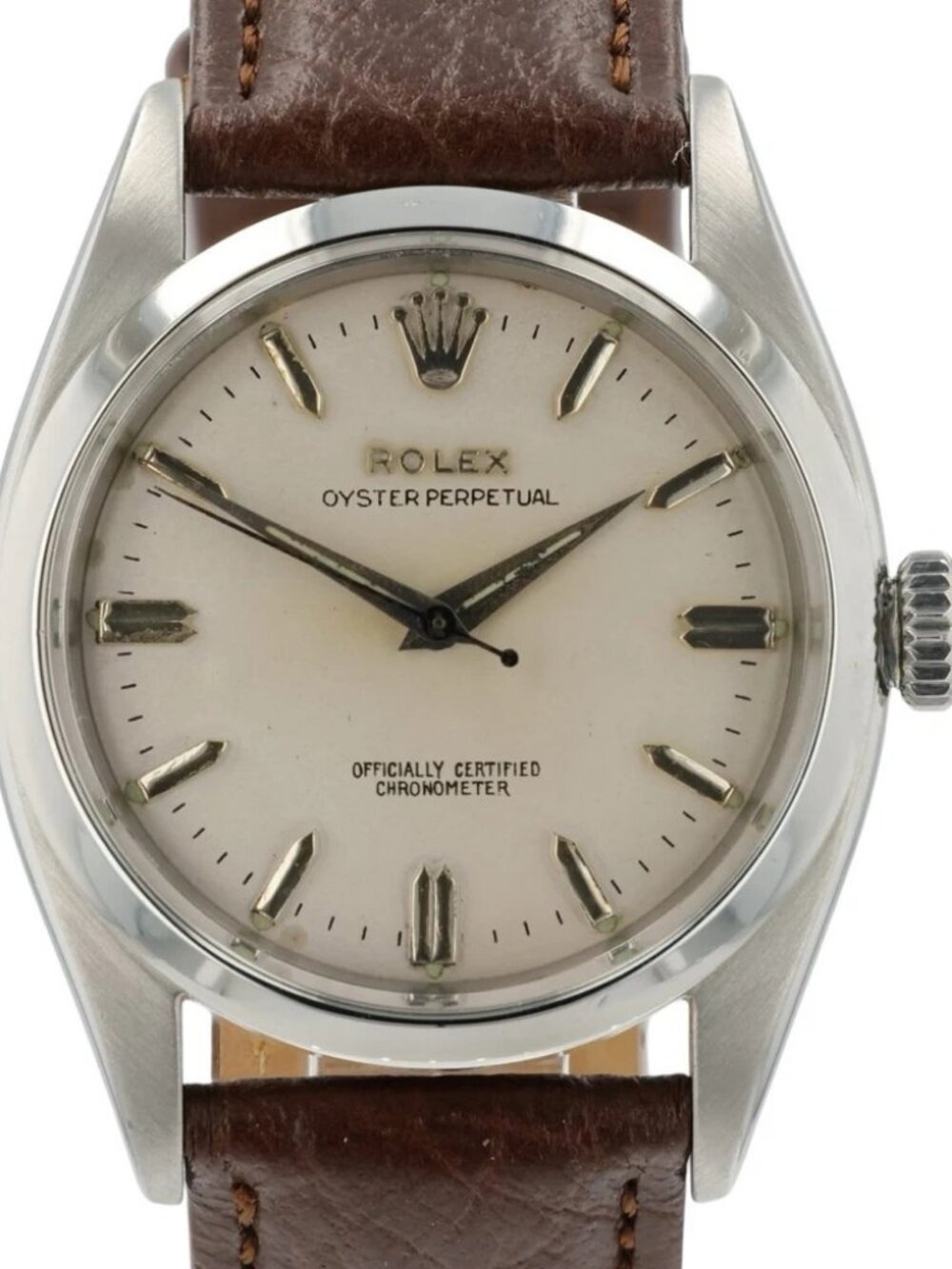 Rolex OP Silver Dial Stainless Steel 34mm Automatic Movement Men’s Watch